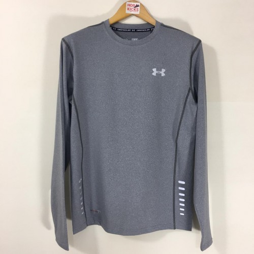 Under Armour Light Gray Long Sleeve Tee